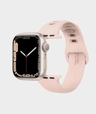 Moment Spigen 062 MP25401 Silicone Apple Watch Band Rose Gold 45 44 42mm 02