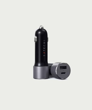 Shopmoment Satechi 72 W USB C PD and USB A Dual Port Car Charger 1