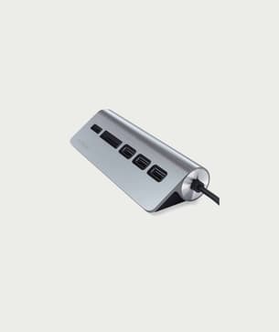 Shopmoment Satechi USB C Aluminum USB 3 0 Hub and Card Reader 2