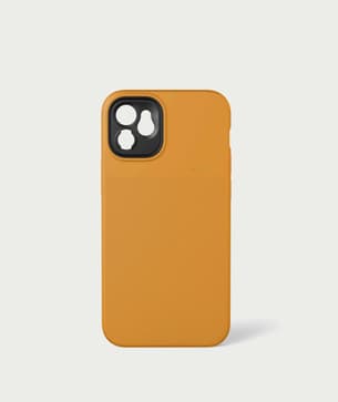 Shopmoment case for iphone 12 mini yellow w drop in lens mount