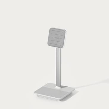 Moment LAB22 214 007 Magnetic Phone Stand with Dual Wireless Charging Silver thumbnail 01