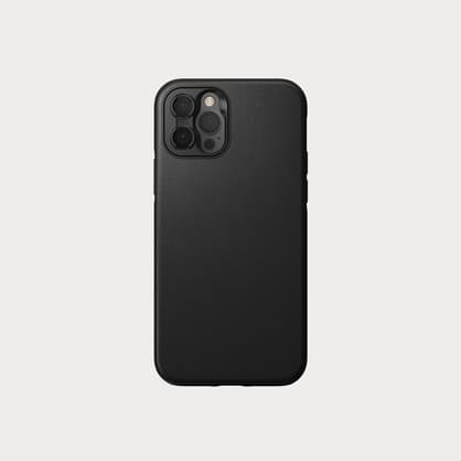 Moment Nomad NM01004585 Rugged i Phone Case Mag Safe i Phone 12 Pro Black Leather 01