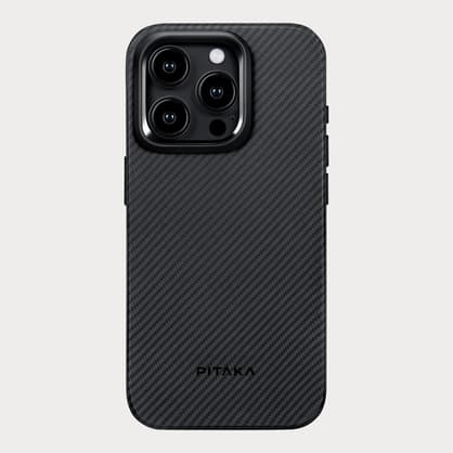 Moment Pitaka MCPI15 01120200 Mag EZ Case Pro 4 for i Phone 15 Pro 600 D Black Grey Twill 01
