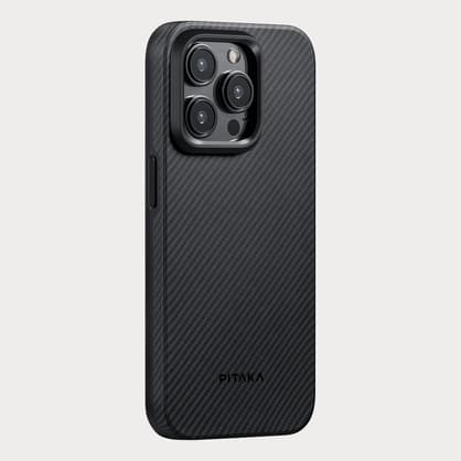 Moment Pitaka MCPI15 01120200 Mag EZ Case Pro 4 for i Phone 15 Pro 600 D Black Grey Twill 02
