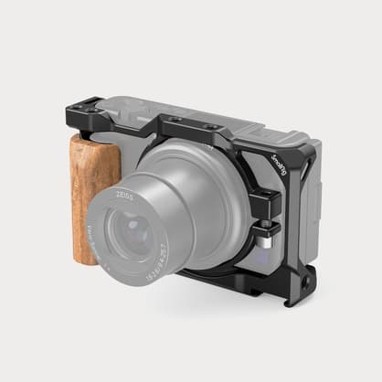 Moment Small Rig 2937 Cage with Wooden Handgrip for Sony ZV1 Camera 02