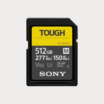 Moment Sony SFM512 T T1 512 GB TOUGH M Series UHS II SDXC Memory Card 01