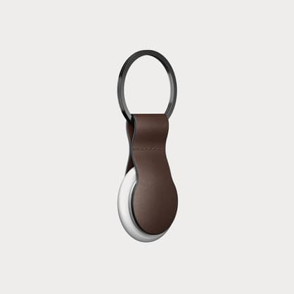 Leather Moment Brown AirTags™ Leather… - Rustic - Nomad for Loop