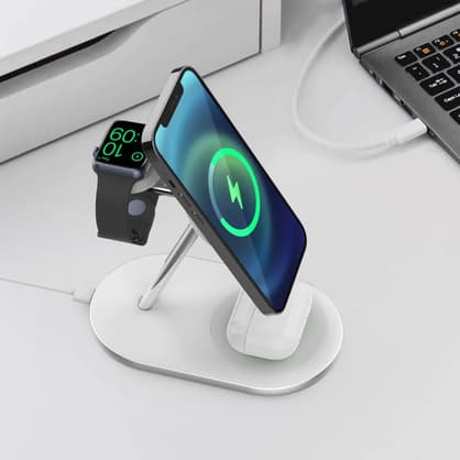 Ventev 3-in-1 Magsafe Wireless Desk Mount Charger… - Moment