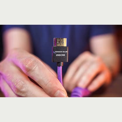 Shopmoment Kondor Blue Gerald Undone MK2 Micro HDMI to Full HDMI Coiled Cable 12in 24in 4