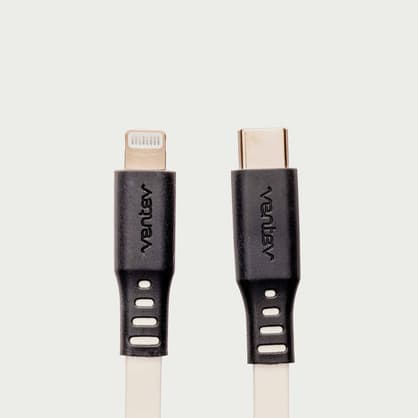 Shopmoment Ventev Charge Sync Flat USB C to Apple Lightning Cable 6ft 2