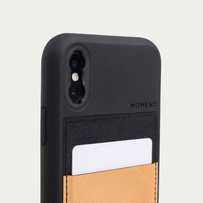 Moment iphone XS wallet case tan 03