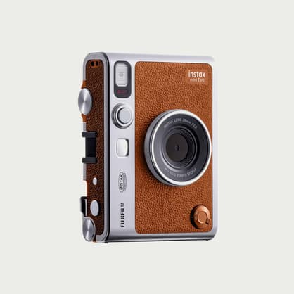 Fujifilm Instax Mini Evo Hybrid Instant Camera | Brown… - Moment