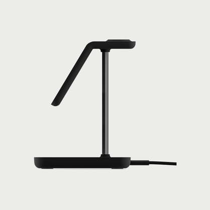 Shopmoment twelve south hirise 3 wireless charging stand right side view