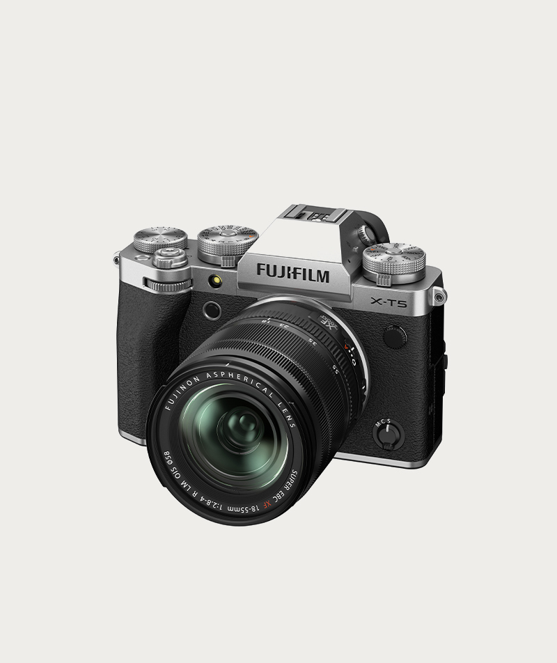 Fujifilm X-T5 (Silver) with XF18-55mm F2.8-4 R LM OIS Lens