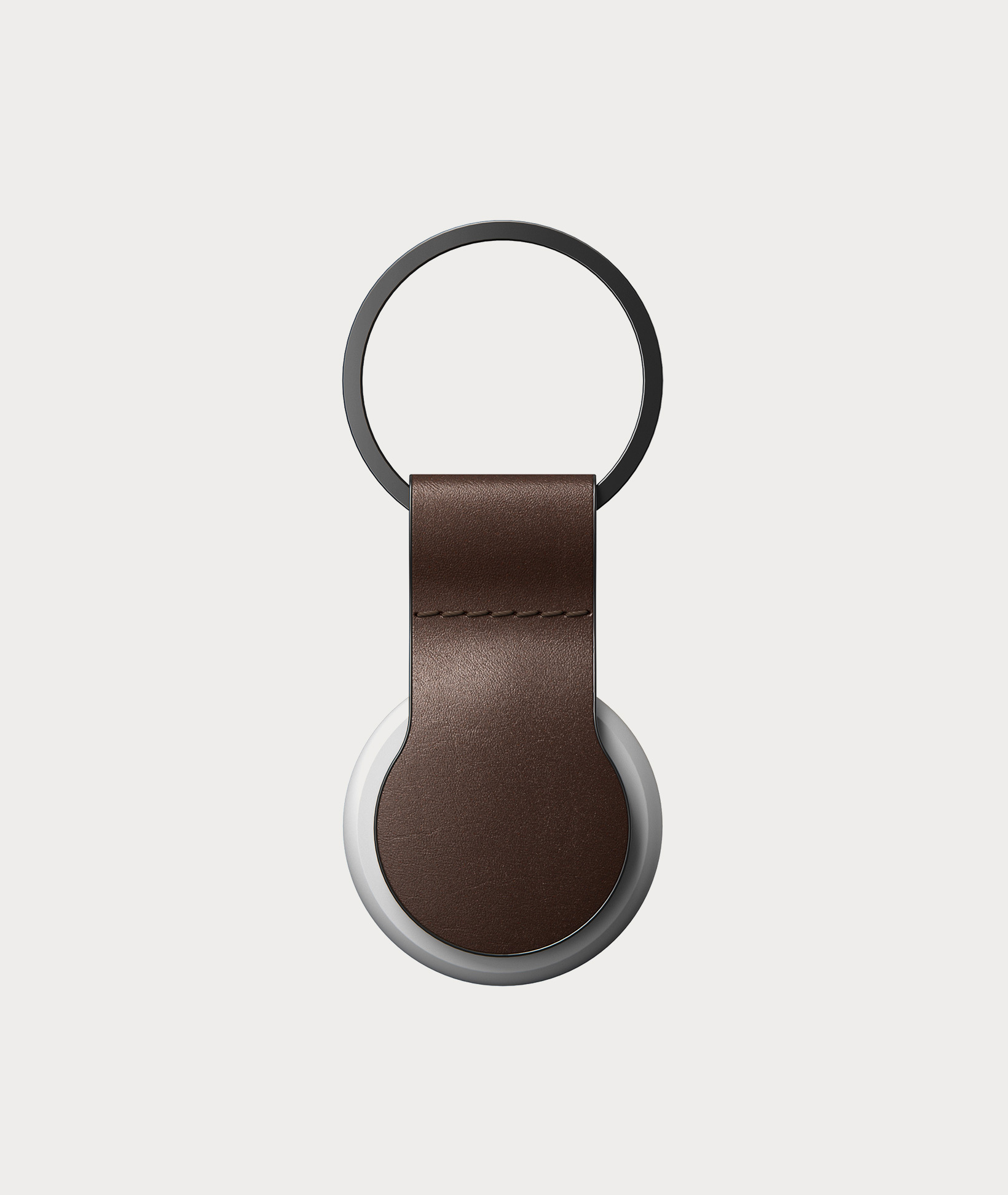 Nomad Leather Loop for AirTags™ - Rustic Brown Leather… - Moment