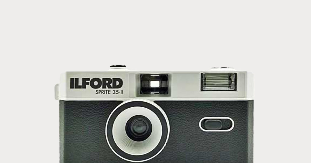 Ilford Sprite 35-II Reusable Film Camera Black and Silver 