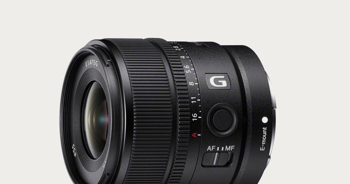 Sony E 15mm F1.4 G Lens (SEL15F14G) - Moment