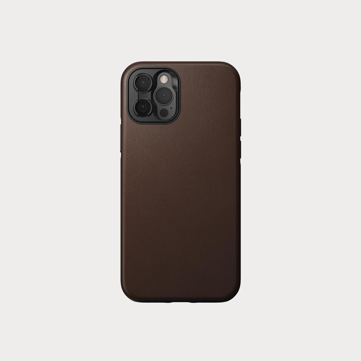 Moment Nomad NM01005285 Rugged i Phone Case Mag Safe i Phone 12 Pro Rustic Brown Leather 01
