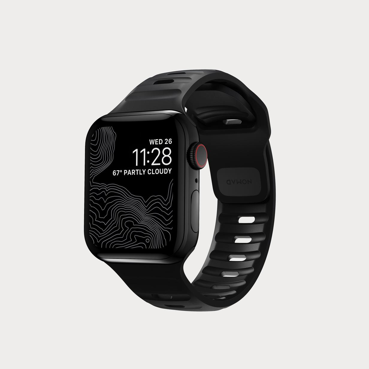 Moment Nomad NM01143185 Slim Sport Strap for Apple Watch Black 01