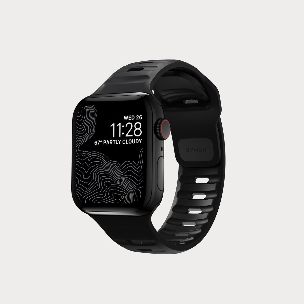 Moment Nomad NM01153085 Slim Sport Strap for Apple Watch Black 01