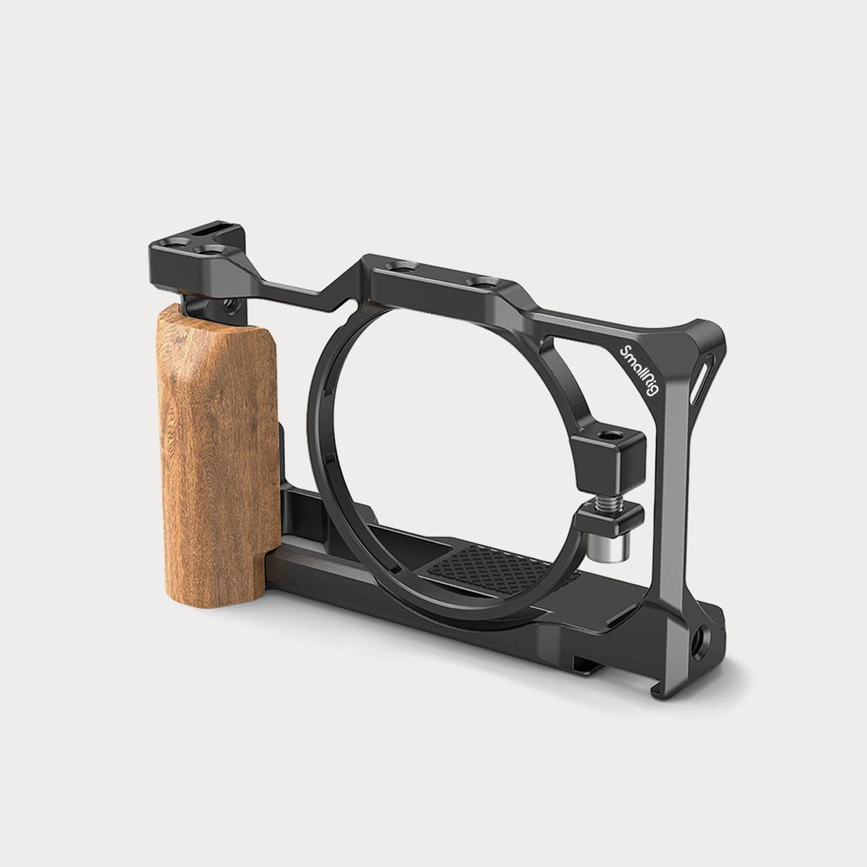 Moment Small Rig 2937 Cage with Wooden Handgrip for Sony ZV1 Camera 01
