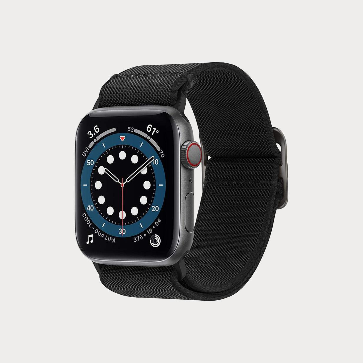 Moment Spigen AMP02286 Lite Fit Apple Watch Band Black 45 44 42mm 01