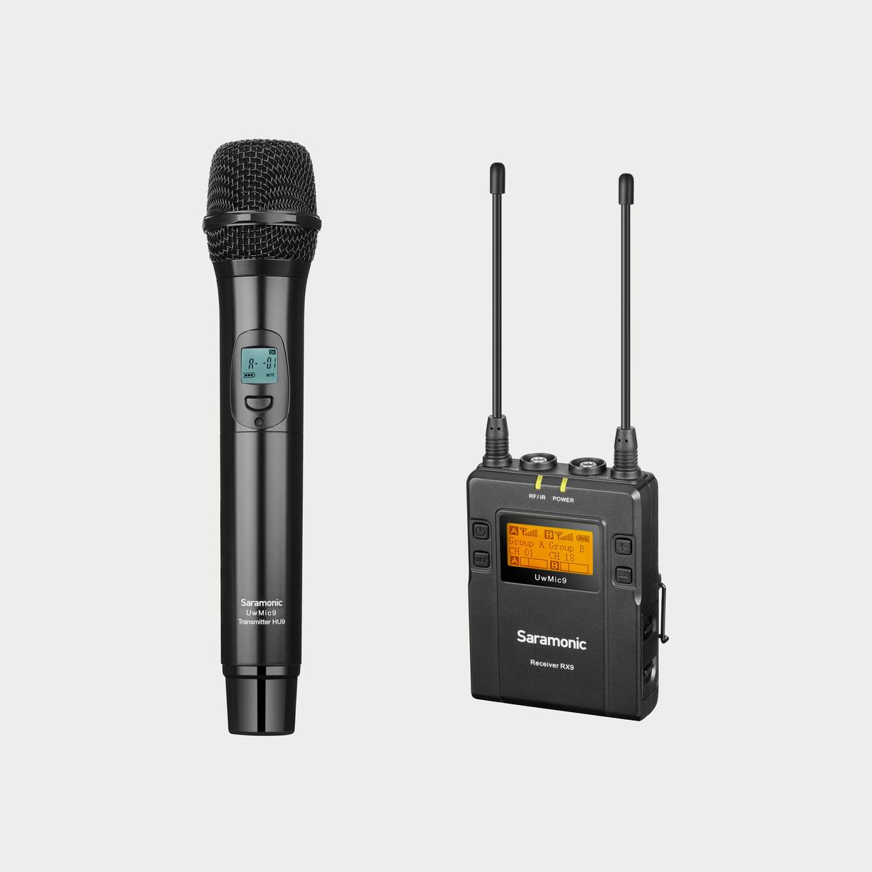 Moment saramonic UWMIC9 RX9 HU9 Wireless Handheld Microphone System with Portable Dual Channel Camera Mountable Receiver 01