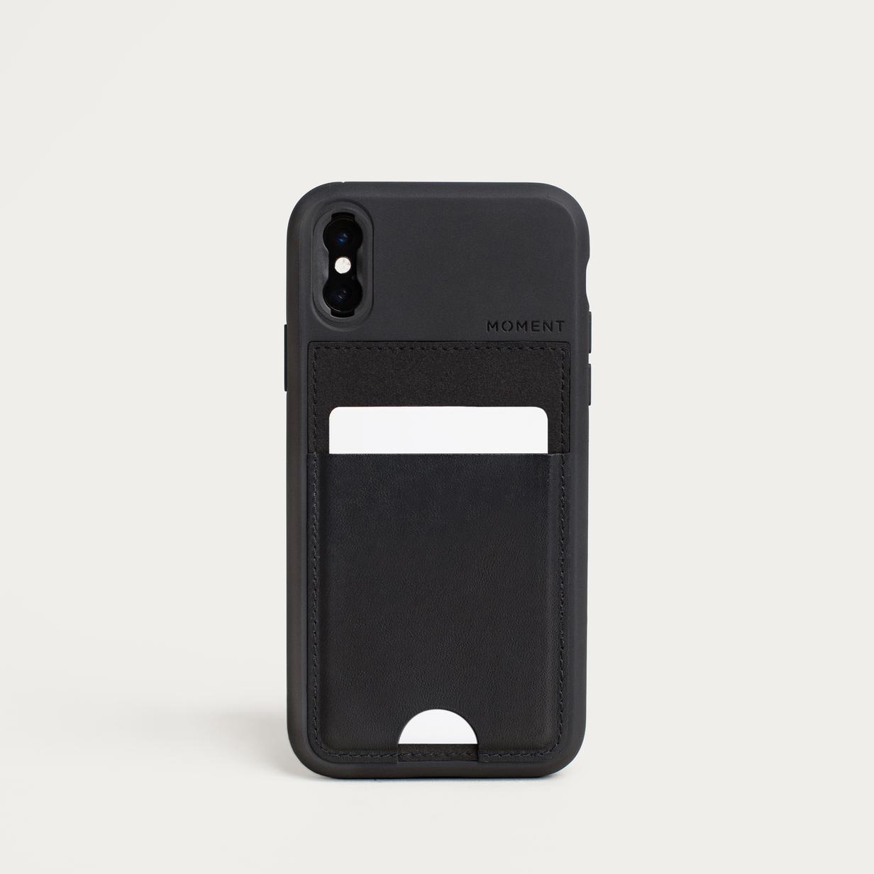 Moment iphone XS wallet case black 01