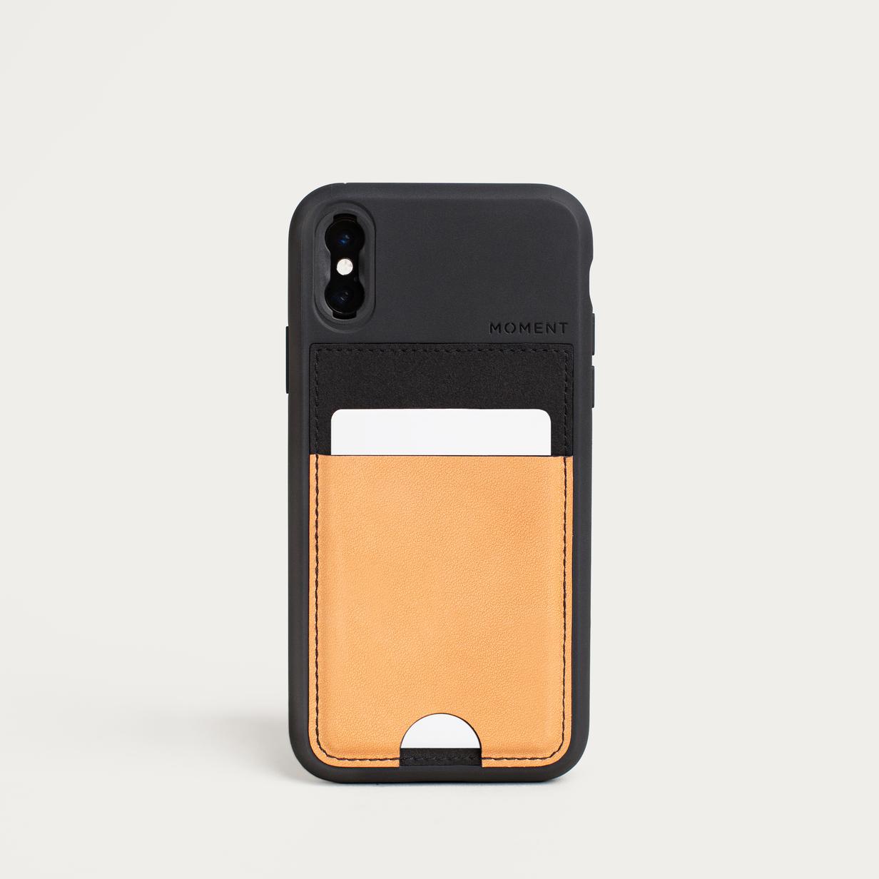 Moment iphone XS wallet case tan 01