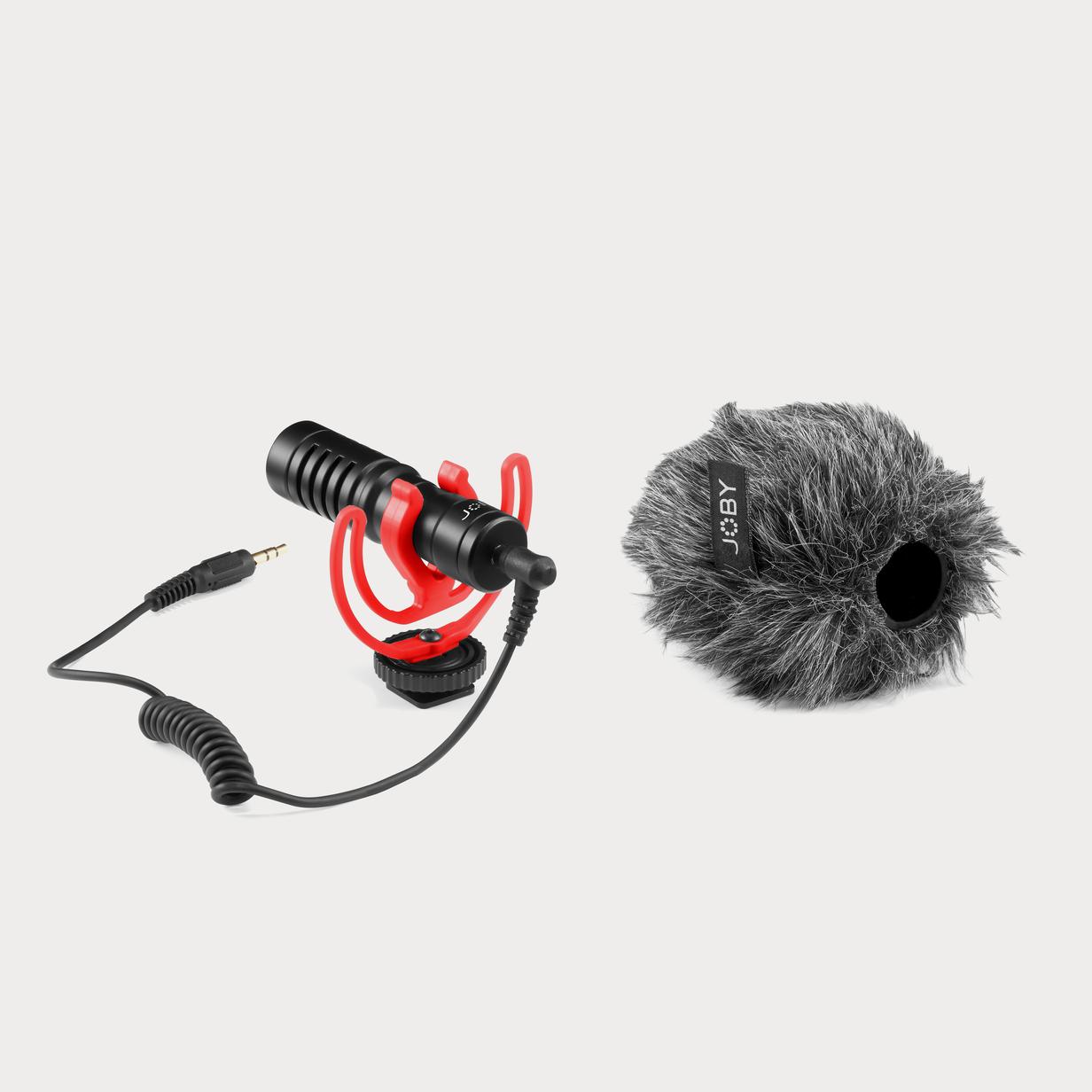 Vlogging iPhone Microphone Deadcat Windscreen for Smartphone Professional Microphone YouTube JOBY Wavo Mobile Compact On-Camera Microphone with Rycote Shock Mount Phone Microphone Camcorder 