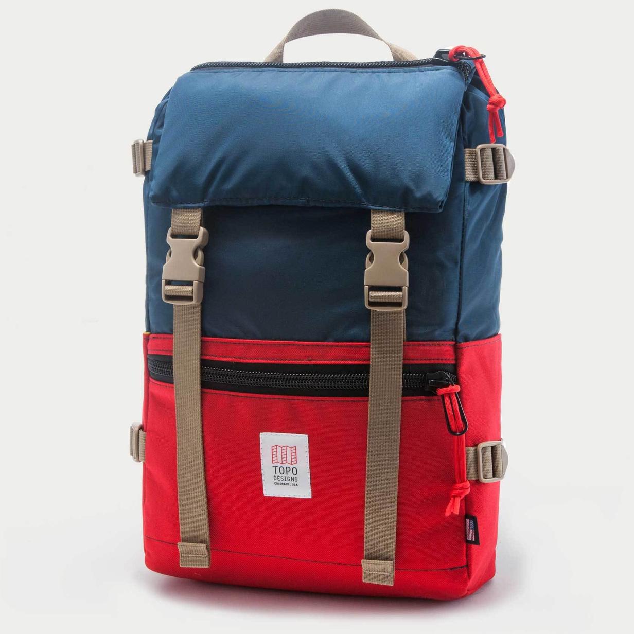 Topo Designs Rover Camera Backpack Navy Red 02