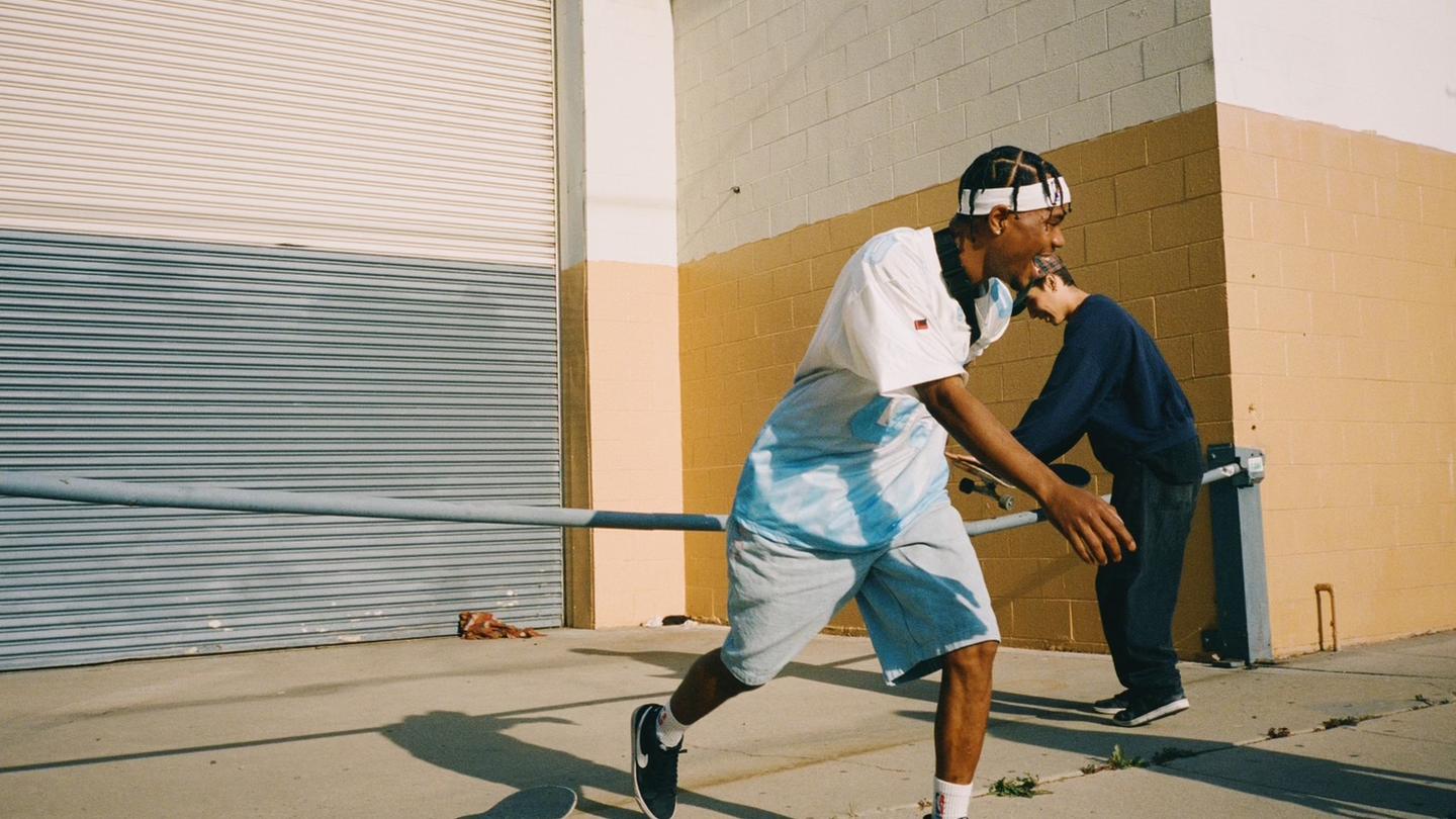 Men skateboarding on the Contax T3 photographed by Natalie Allen Carrasco