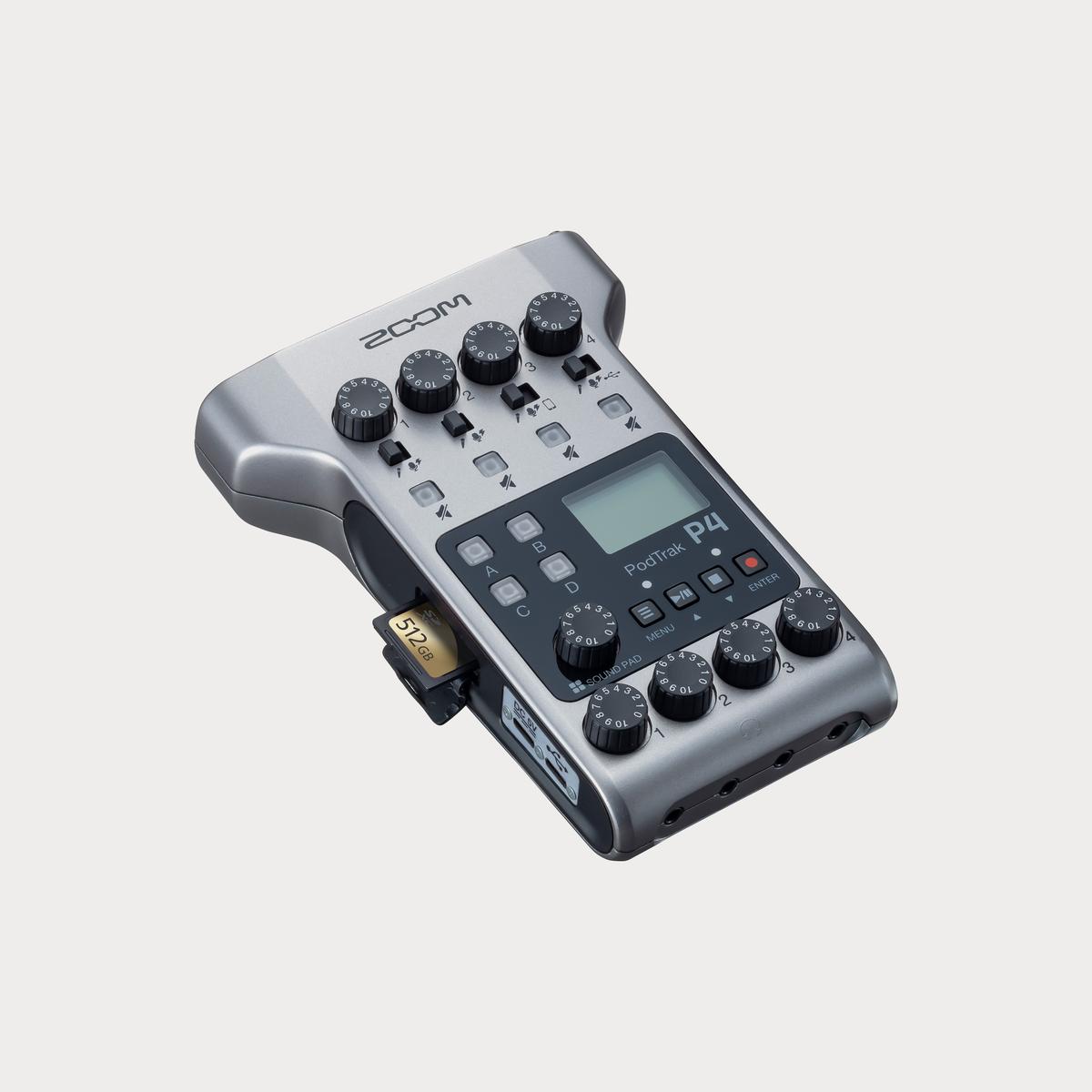Zoom - Zoom - PodTrak P4 - PodTrak P4 Professional Audio Recorder