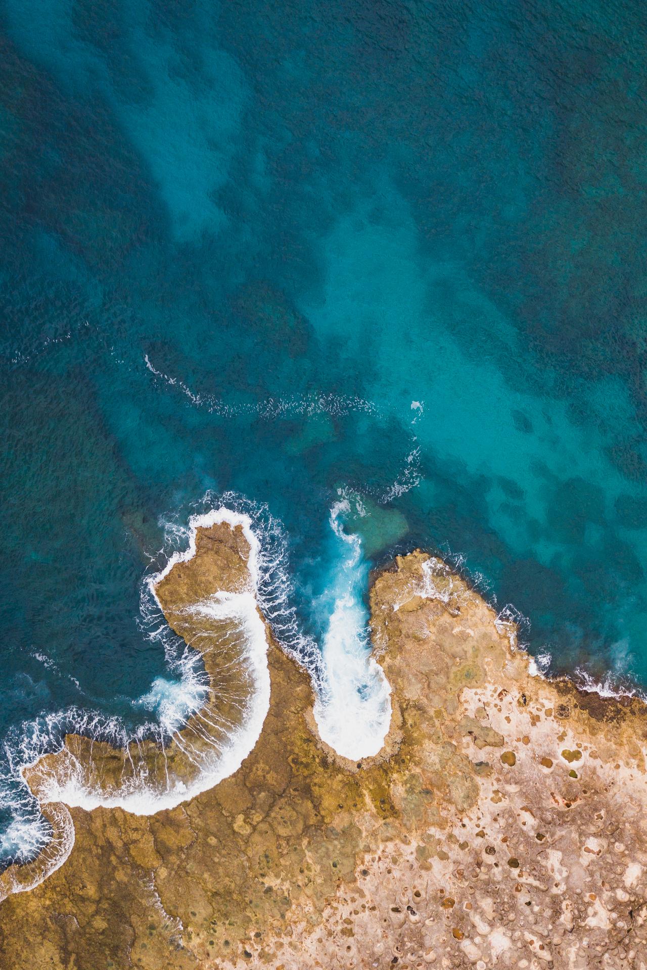 Drone Over Sharks Cove Hawaii by Henry Marte