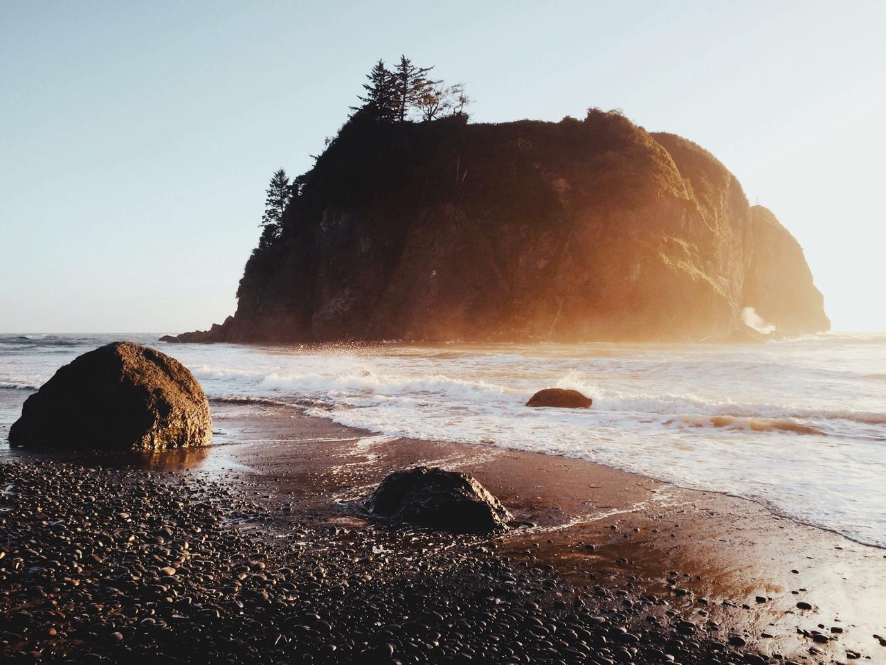 Golden Hour at Ruby Beach